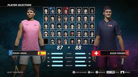 Tennis World Tour 2 Roster All Atp And Wta Players In Tennis World Tour 2 Youtube