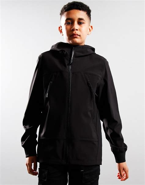 Cp Company Kids Shell R Goggle Jacket Black Terraces Menswear