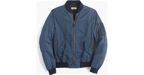 Jcrew Wallace And Barnes Ma 1 Bomber Jacket In Blue For Men Lyst
