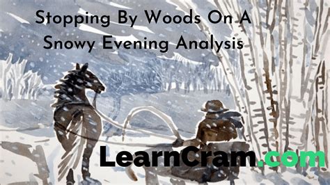 Stopping By The Woods On A Snowy Evening By Robert Frost Stanzas