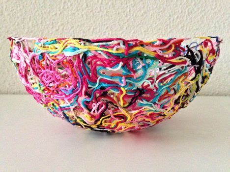 Yarn Ends Bowl Hardened With Paper Mache Paste Marrose Ccc