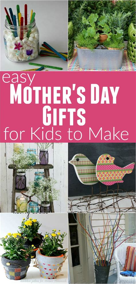 Mother's day is just around the corner and most of you are probably wondering what you can do for mom. Easy Mother's Day Gifts for Kids to Make - Hoosier Homemade