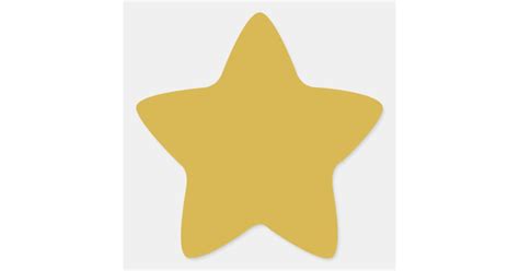 Gold Star Sticker Zazzle