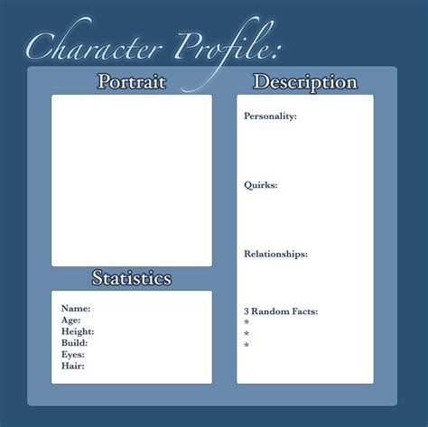Simple Blue Character Template By Ladyashara On Deviantart