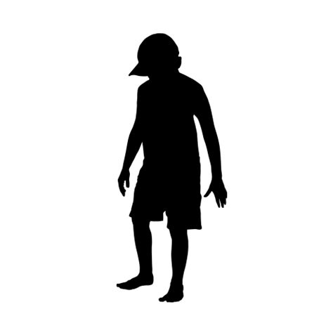 Life Size Boy Wall Silhouettes Childrens Decor Boy Playing