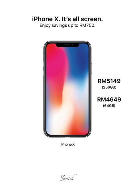 You Can Get An Iphone X 256gb At The Price Of A 64gb Model Soyacincau