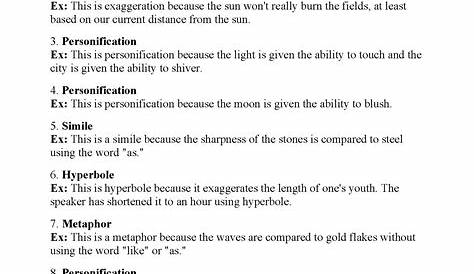 Figurative Language Worksheet 5 — db-excel.com
