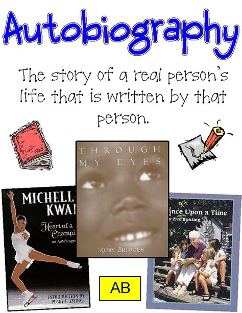 Autobiographies teach us about the struggles in life and the emotions the authors went through. Genres posters