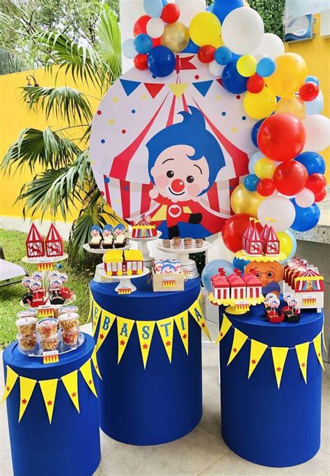 Plim Plim Birthday Party Ideas Photo 9 Of 12 Circus 1st Birthdays
