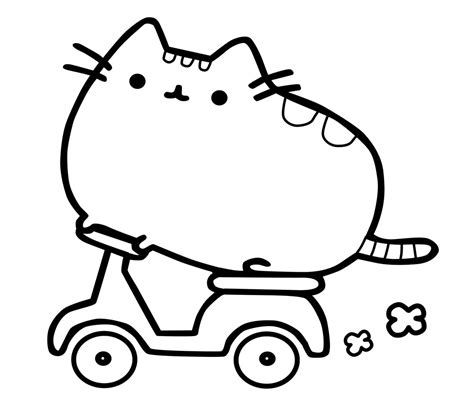 Pusheen The Cat Coloring Pages Coloring Pages