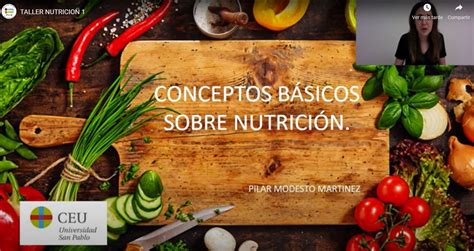 Talleres On Line Sobre Nutrición Asociación Vecinal Independiente De