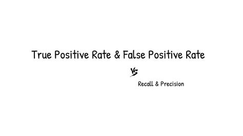 True Positive Rate Dan False Positive Rate Youtube