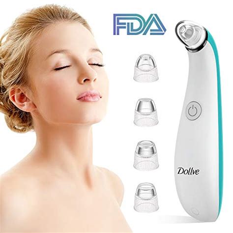 Dollve Blackhead Remover Electric Facial Pore Cleaner With 4 Multi