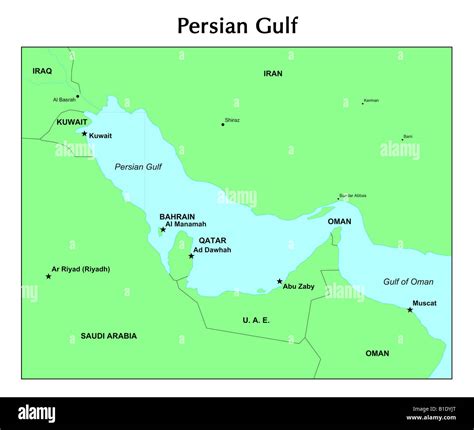 Persian Gulf Map High Resolution Stock Photography And Images Alamy