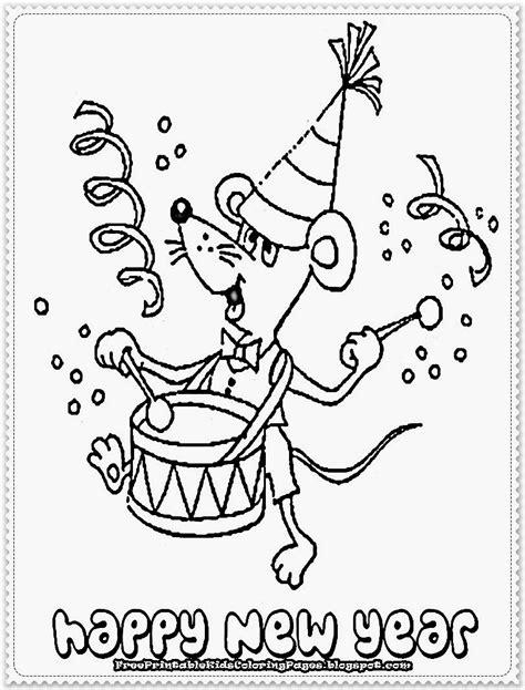 Our free coloring pages for adults and kids, range from star wars to mickey mouse. new years eve coloring pages printable | Kerra