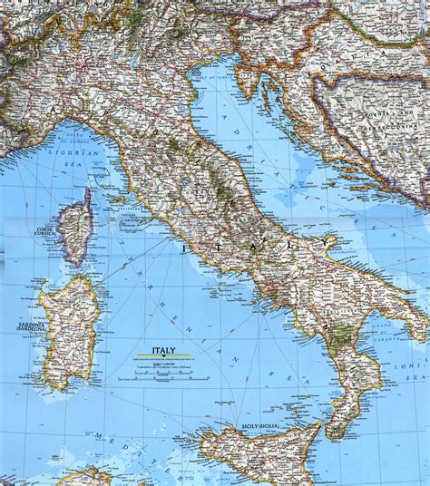Mapas Imprimidos De Italia Con Posibilidad De Descargar
