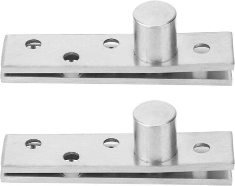 2 Pack 360 Degree Rotation Door Hinges Stainless Steel Concealed Pivot
