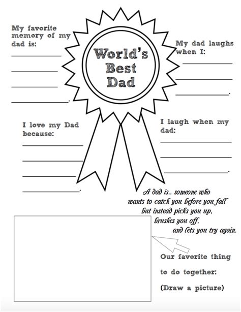 Free Printable Fathers Day Coloring Worksheets 2 Designs