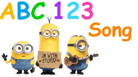Nursery Rhymes Minions Abc Song And 123 Song Abc Song Baby Songs
