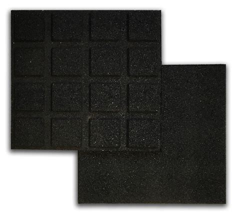 Rubber Tile Black 4pk Rubber Play Tiles