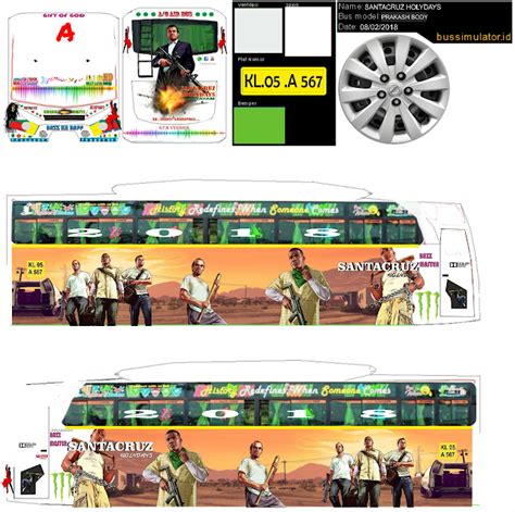 Jai guru kerala tourist bus skin for ets2 1.31; Bussid kerala: Kerala tourist bus livery