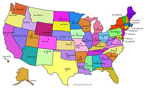 United states map by vemaps.com. Printable US Maps with States (Outlines of America ...