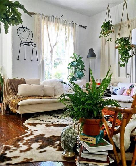 15 Beautiful Living Room With Hanging Plants Ideas