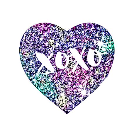 ftestickers heart love xoxo colorful sticker by misspink88