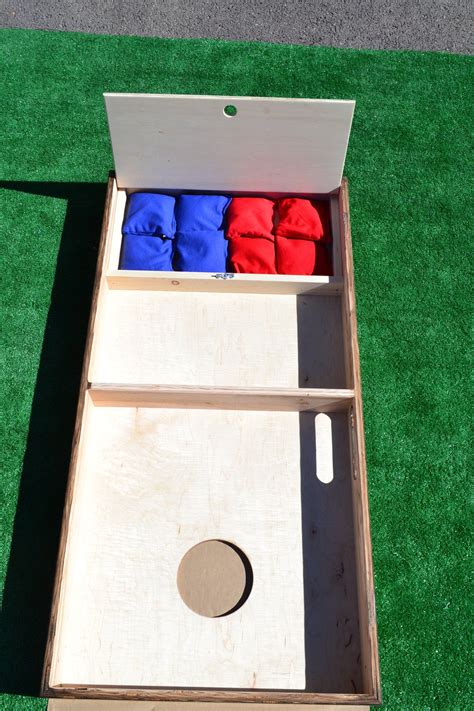 Add On Storage Cubby For Bags On Full Size Cornhole Boards Etsy