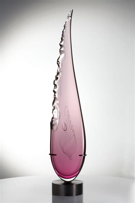 James Devereux Clovis Amethyst Hot Worked Glass Pyramid Gallery