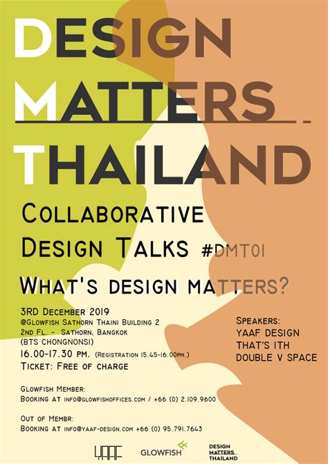 Broadcasting independently for over 15 years, the show is about how incredibly creative people design the arc of their lives. DESIGN MATTERS THAILAND #DMT01 | Eventpop อีเว้นท์ป็อป ...