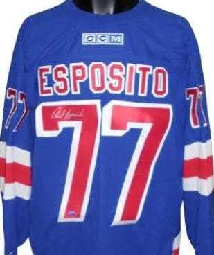 Statistics and records of phil esposito, a hockey player and coach from sault ste. Phil Esposito autographed (New York Rangers) Jersey