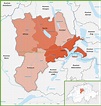 Canton of Lucerne district map - Ontheworldmap.com