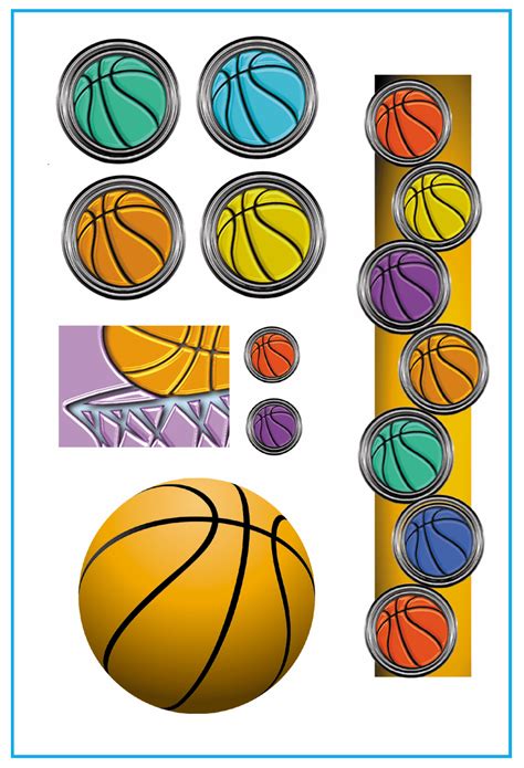 Basketball Scrapbook Stickers