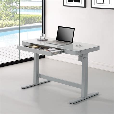 It is available in a range of color options, has four programmable memory settings, and is easy to assemble. Wildon Home ® Adjustable Standing Desk & Reviews | Wayfair