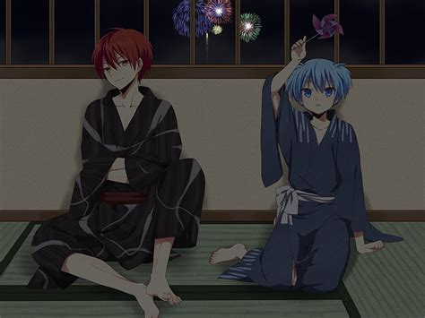 Hd Wallpaper Anime Assassination Classroom Karma Akabane Nagisa