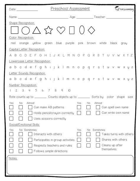 Learning And Teaching With Preschoolers Assessment Tools Preschool Assessment Preschool