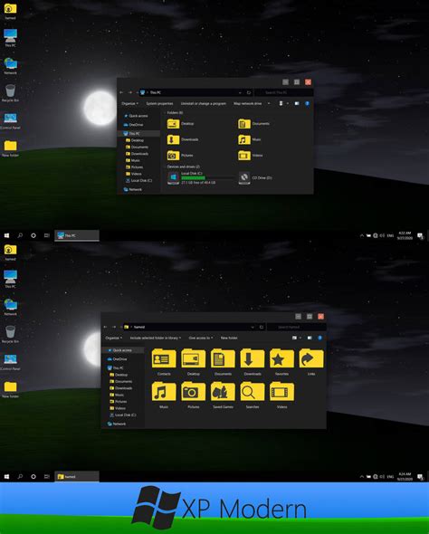 Windows Xp Modern Dark Theme For Windows 10 By Protheme On Deviantart