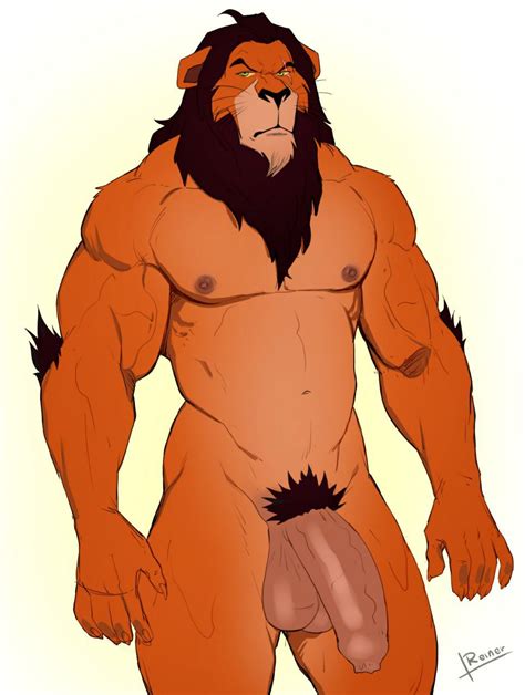 Rule 34 Anthro Balls Big Balls Big Penis Disney Flaccid Furry Lion Male Male Only Mane Muscles