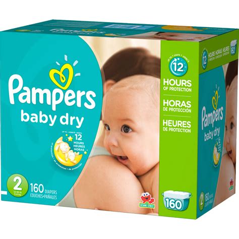 Pampers Baby Dry Diapers Size 2 12 18 Lb Disposable