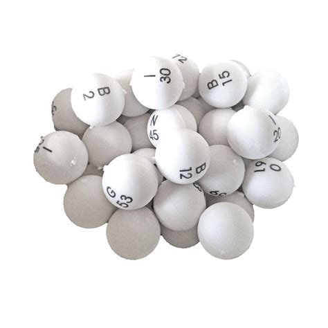 Medium Bingo Ball Set Approx 78 White Wholesale Bingo Supplies