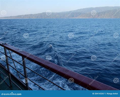 Sea Water Waves Ocean Waves Blue Sea Andaman Nicobar Islands Stock