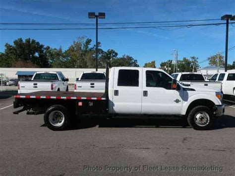 Ford Super Duty F 350 Drw 4wd Flatbed 4wd 9 Foot Flatbed Crew Cab