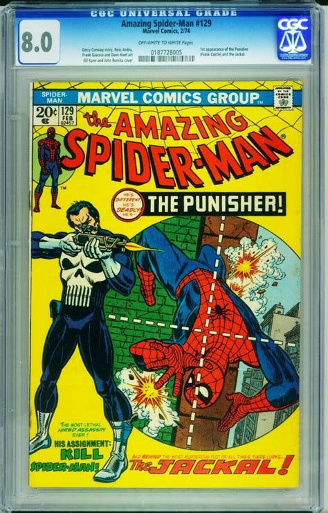 Amazing Spider Man 129 1st Appearance Punisher Cgc 80 Marvel Key