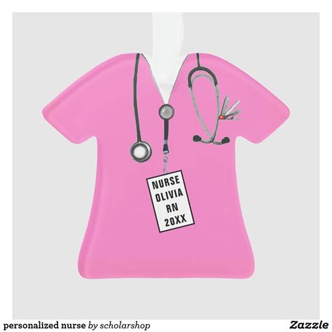 Personalized Nurse Ornament In 2021 Nurse Ornaments Cute Nursing Scrubs How To
