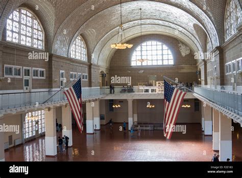 Great Hall Ellis Island Immigration Hi Res Stock Photography And Images