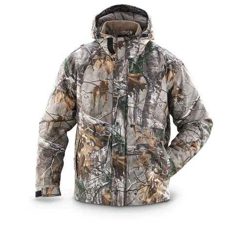 Guide Gear Poly Tricot Hunting Jacket Realtree Xtra Camo 593729