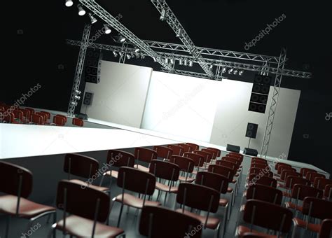 Empty Fashion Show Stage Runway Rendered Image Stock Photo By ©bayberry