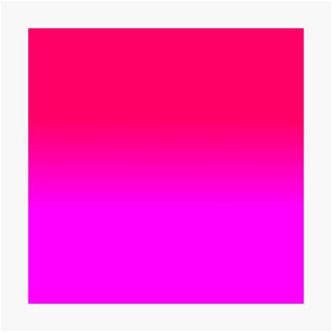 Hot Pink And Neon Pink Ombre Shade Color Fade Photographic Print By
