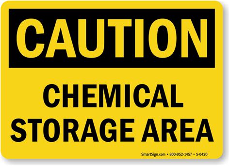 Buy Caution Chemical Storage Area Sign Find Free Pdfs Sku S 0420